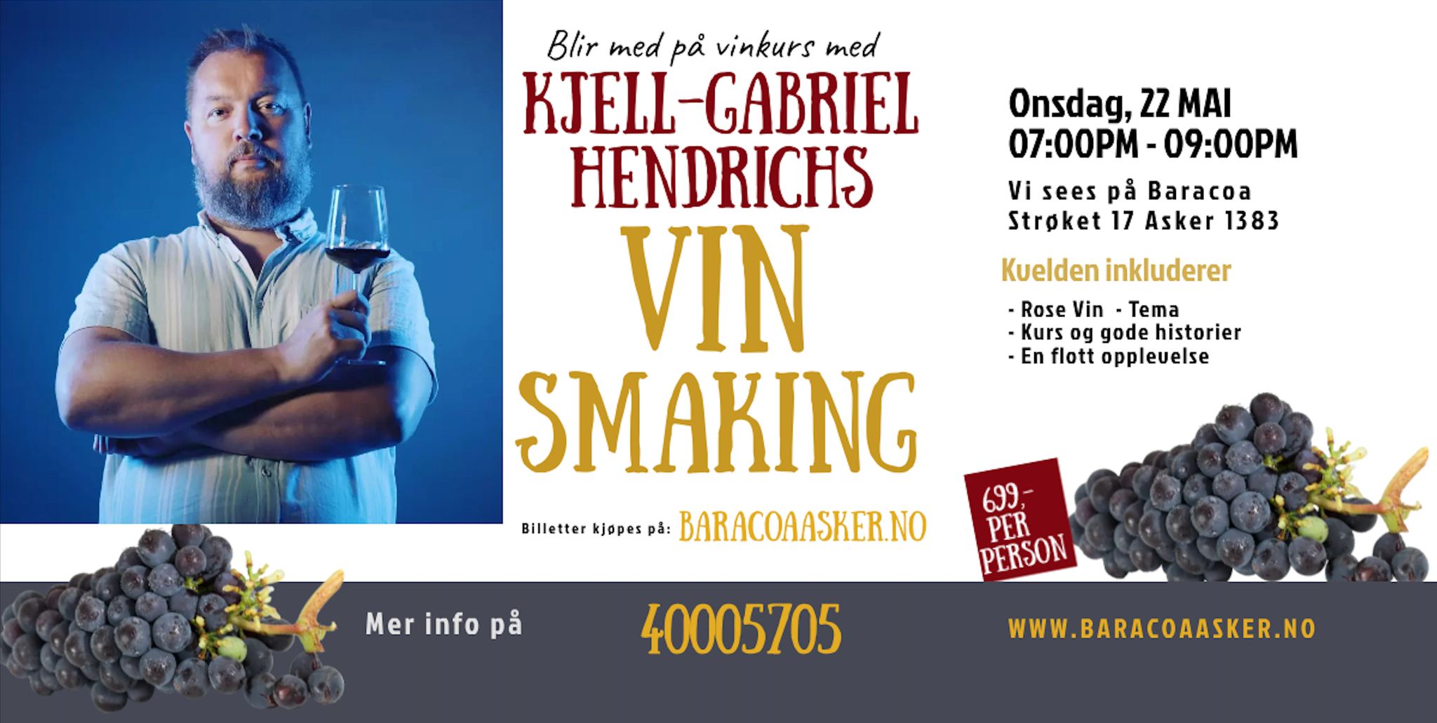 Rosevinreise med Kjell-Gabriel Hendrichs