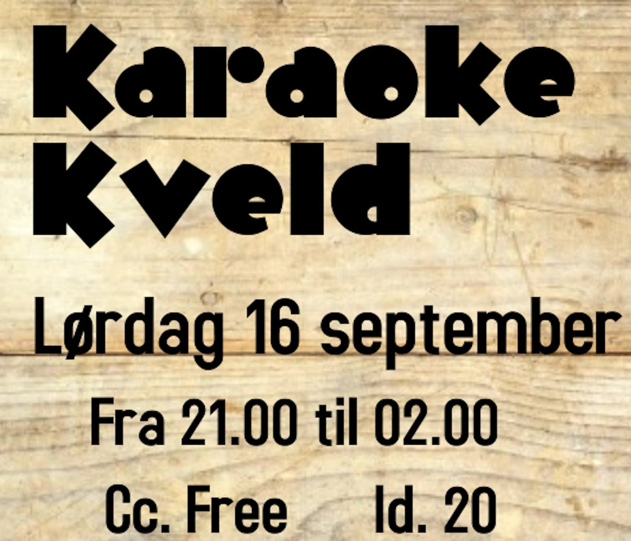 Karaoke kveld med Dj Micro (gratis inngang)